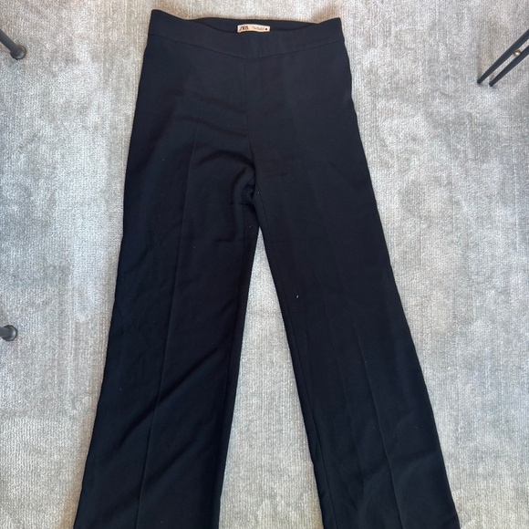 Zara Women's Wide Leg Black Pants - Picture 1 of 3
